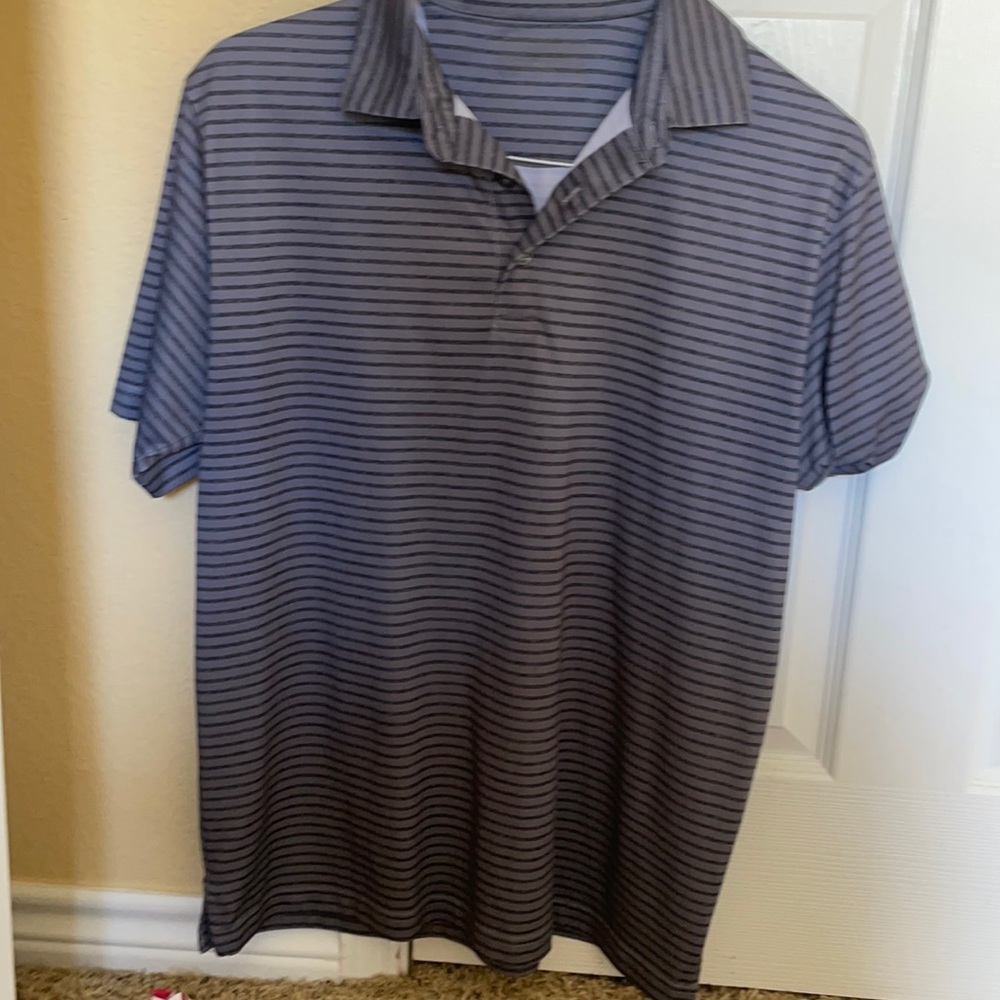 Grey golf polo